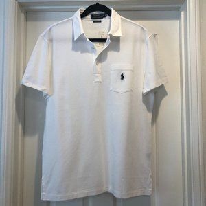 Ralph Lauren White Short Sleeve Polo